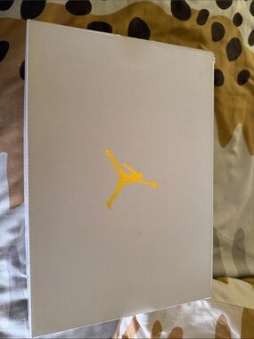 Jordan Shoe Box with Yellow Jumpman Logo